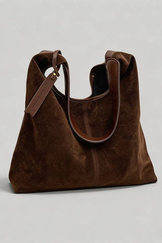 Vintage Suede Hobo Shoulder Bag | Swank Boutique