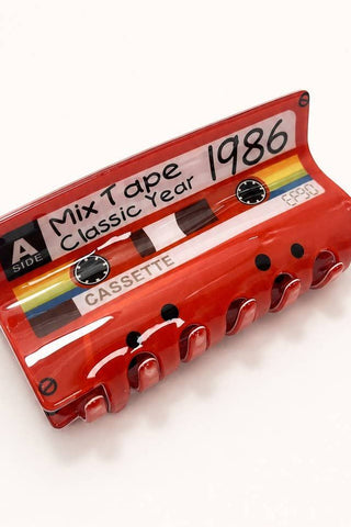 Retro Cassette Tape Mix Tape Hair Claw