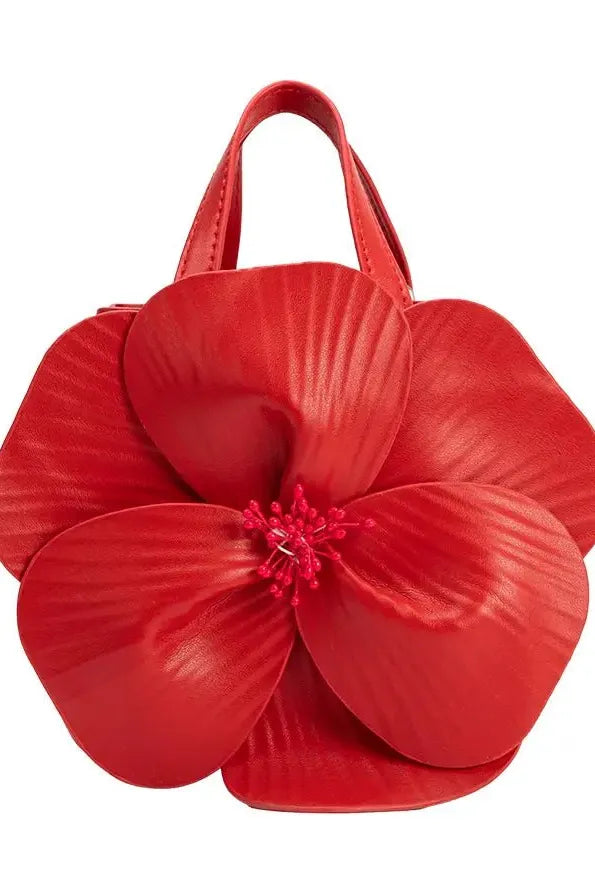 Monroe Flower Bag - Red (Copy) | Swank Boutique