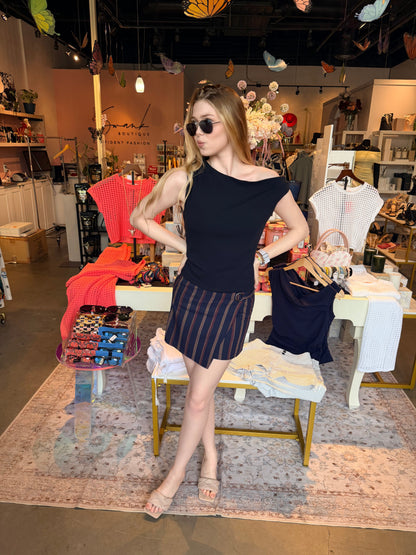 Front Buckle Mini Skirt | Swank Boutique