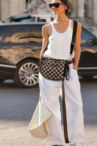 CROSSBODY ZIPPER REMOVAL STRAP SLING BUM BAG | 40P593 | Swank Boutique