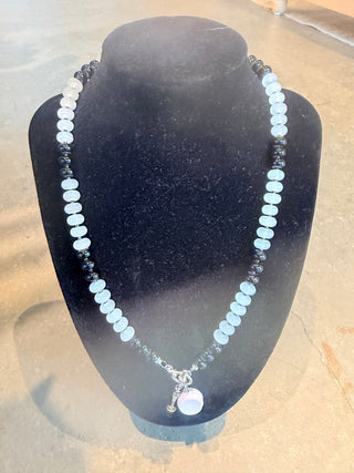 Cookies & Cream Glass Bead Necklace | Swank Boutique