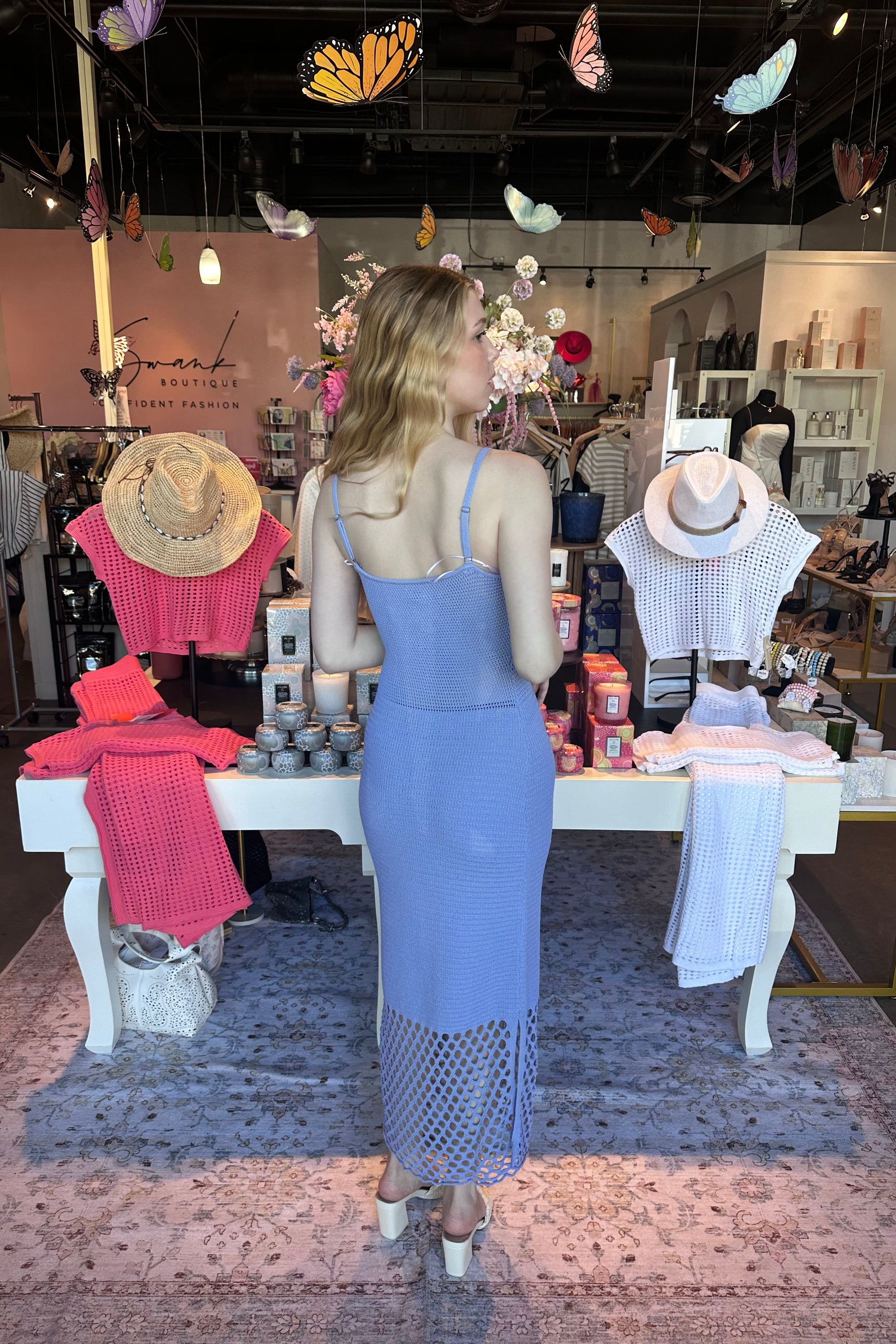 Lindy Tank Dress - Lavendar | Swank Boutique
