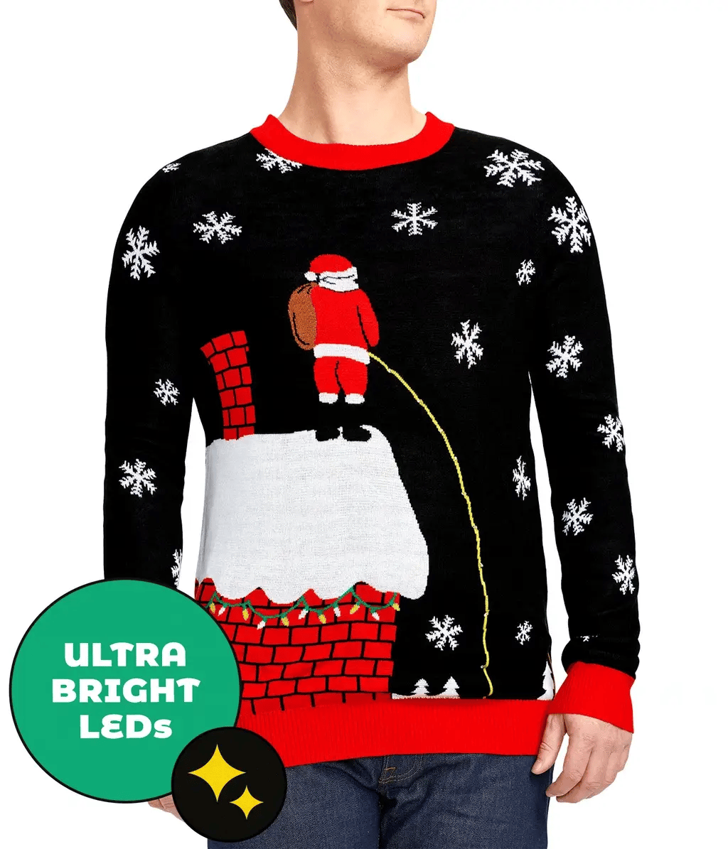 Leaky Roof Men's Christmas Sweater | Swank Boutique