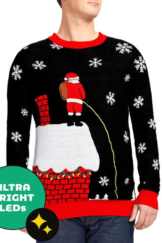 Leaky Roof Men's Christmas Sweater | Swank Boutique