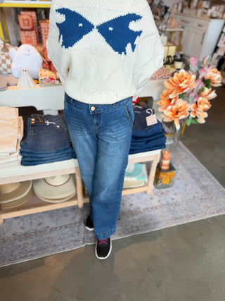 Oaklee Petite Wide Leg Jean