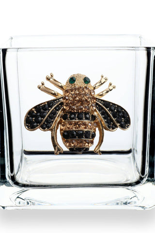 Bee Jeweled Candle Holder Vase
