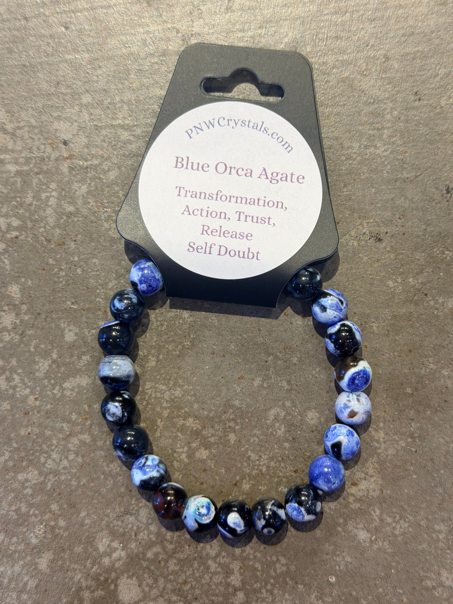 Blue Orca Agate Bracelet | Swank Boutique