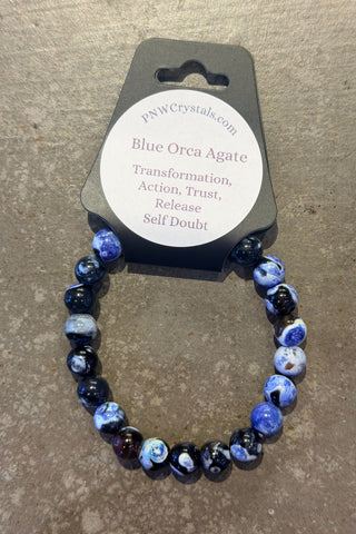 Blue Orca Agate Bracelet | Swank Boutique