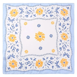 Blue/Yellow Floral Scarf