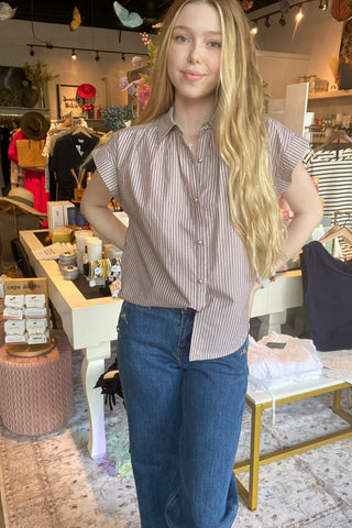 Maybell Striped Top | Swank Boutique