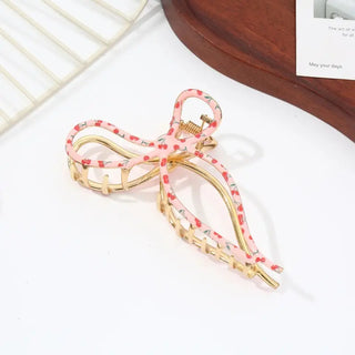 Pink Bow Hair Clip