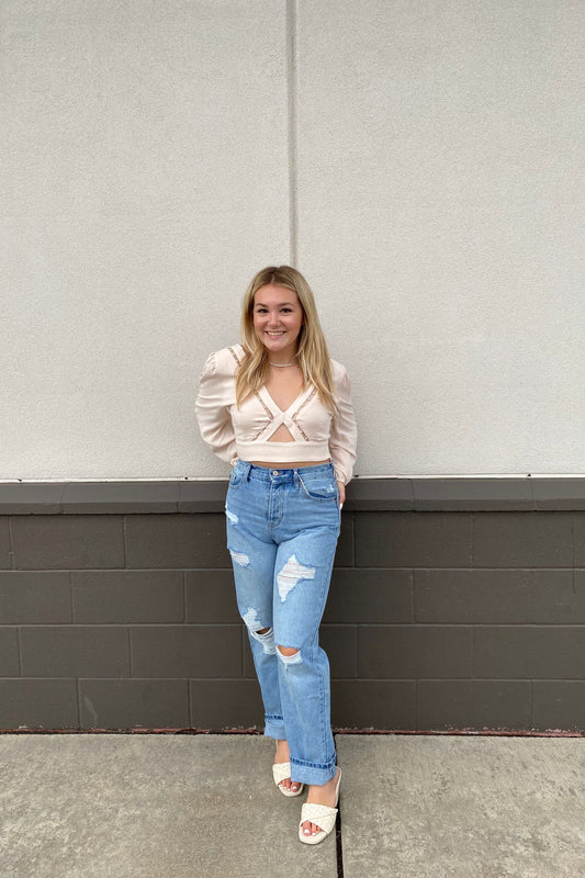 High Rise 90s Boyfriend Jean | Swank Boutique