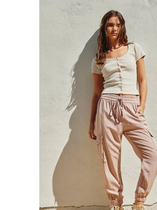 Washed Cargo Joggers | Swank Boutique