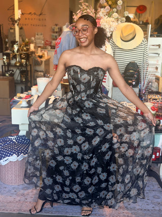 Catalina Strapless Maxi Dress | Swank Boutique