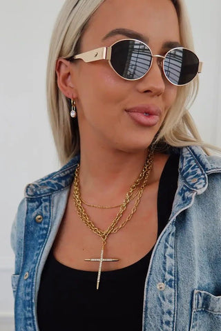 Luxe Cross Necklace | Swank Boutique