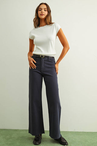 Carter Knit Top - White
