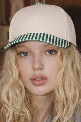 Striped Bill Trucker Hat