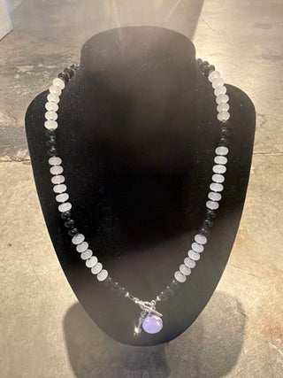Cookies & Cream Glass Bead Necklace | Swank Boutique