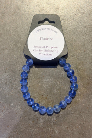 Blue Fluorite Gemstone Bracelet | Swank Boutique
