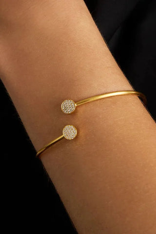 Mirabeaux Pave Twist Bangle | Swank Boutique