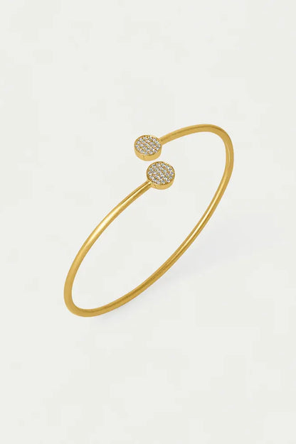 Mirabeaux Pave Twist Bangle | Swank Boutique
