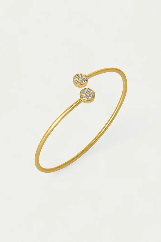 Mirabeaux Pave Twist Bangle | Swank Boutique