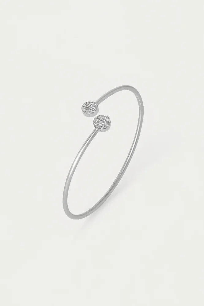 Mirabeaux Pave Twist Bangle - Gold (Copy) | Swank Boutique