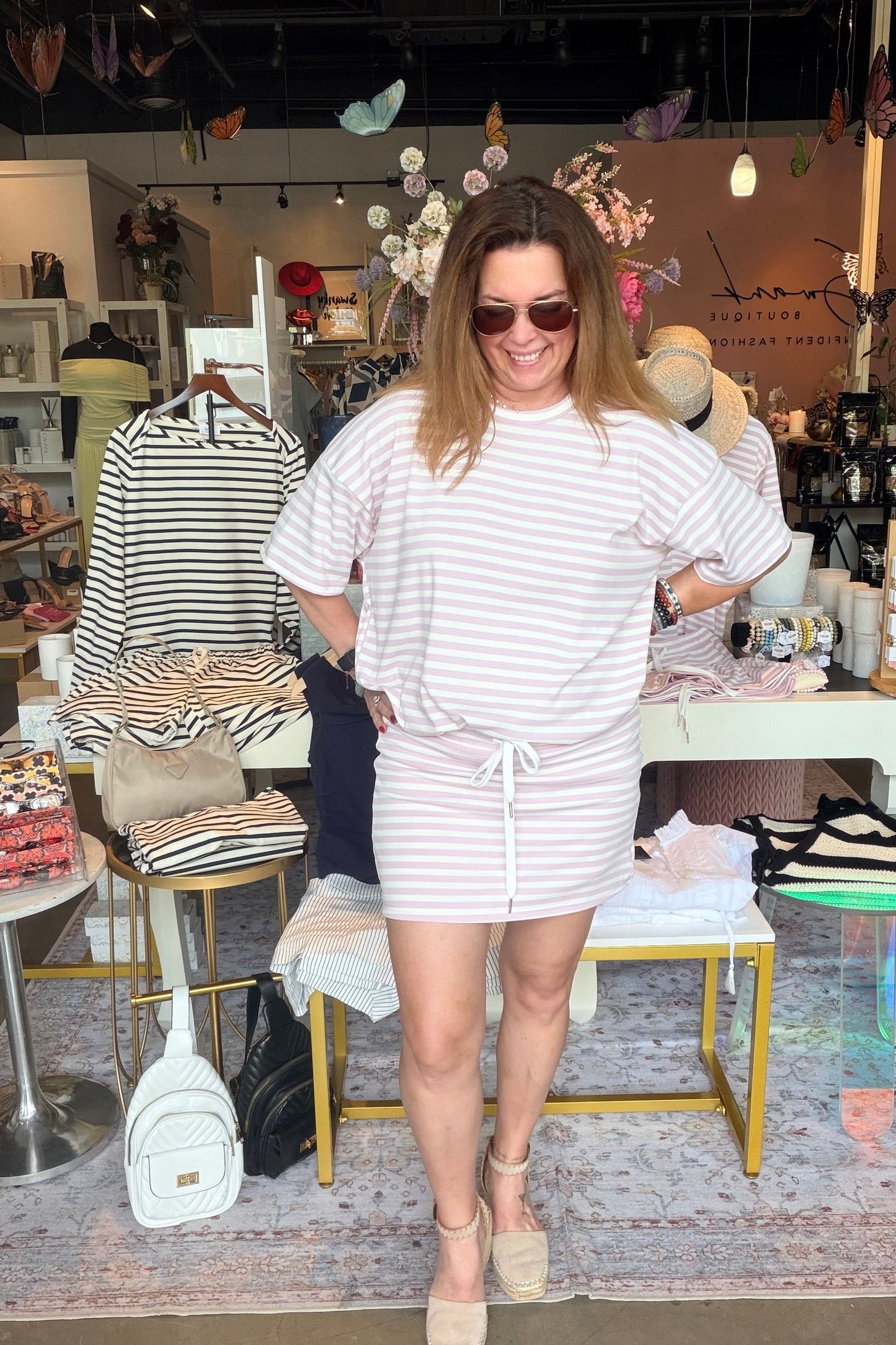 April Striped Top | Swank Boutique