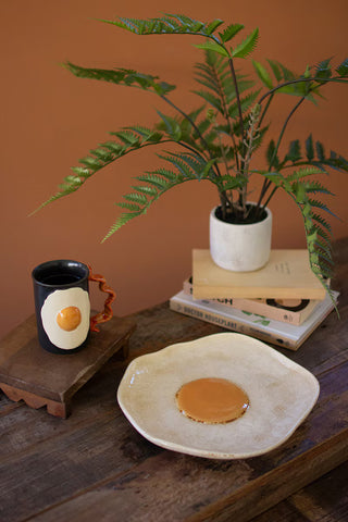 Ceramic Fried Egg Platter | Swank Boutique