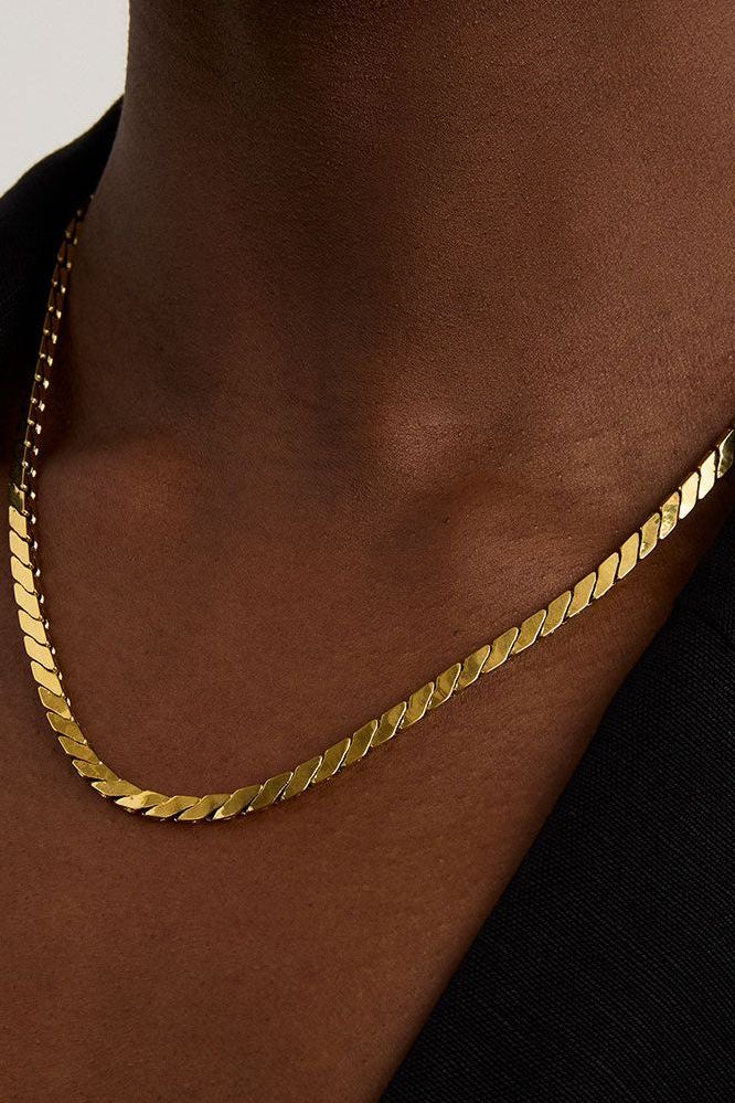 Oslo Chain Necklace - Gold | Swank Boutique
