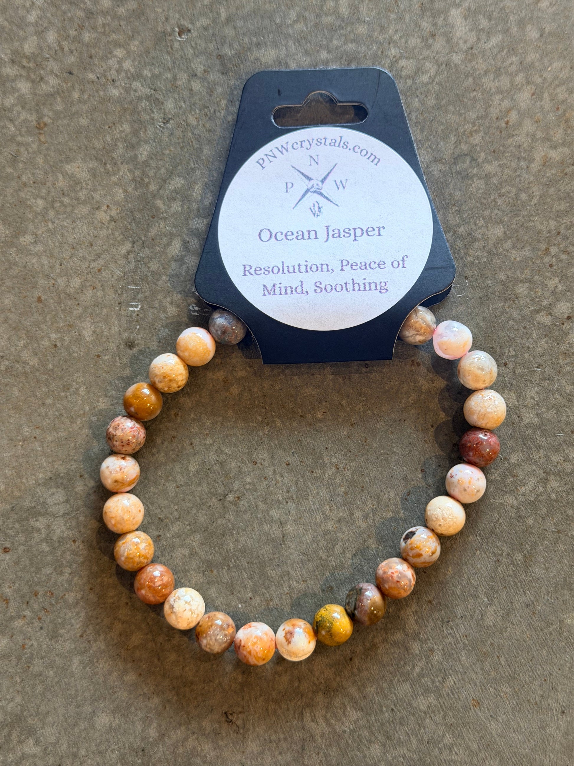 Ocean Jasper Gemstone Bracelet | Swank Boutique