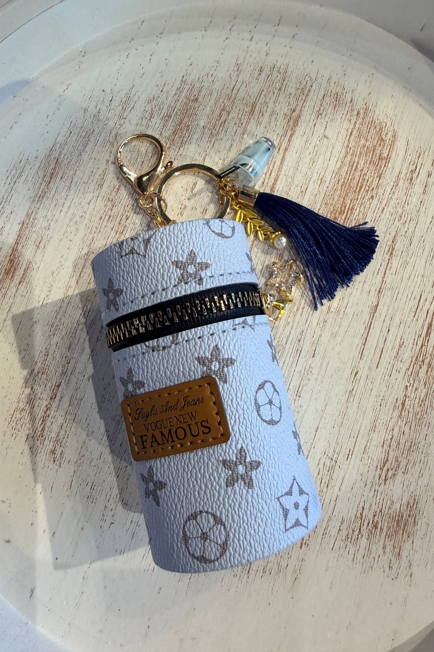 Luxury Inspired Bag Charm - Blue | Swank Boutique