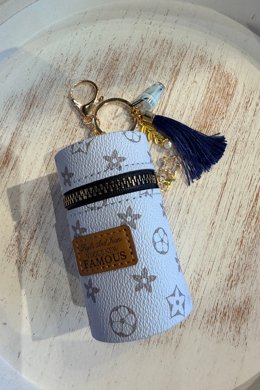 Luxury Inspired Bag Charm - Blue | Swank Boutique