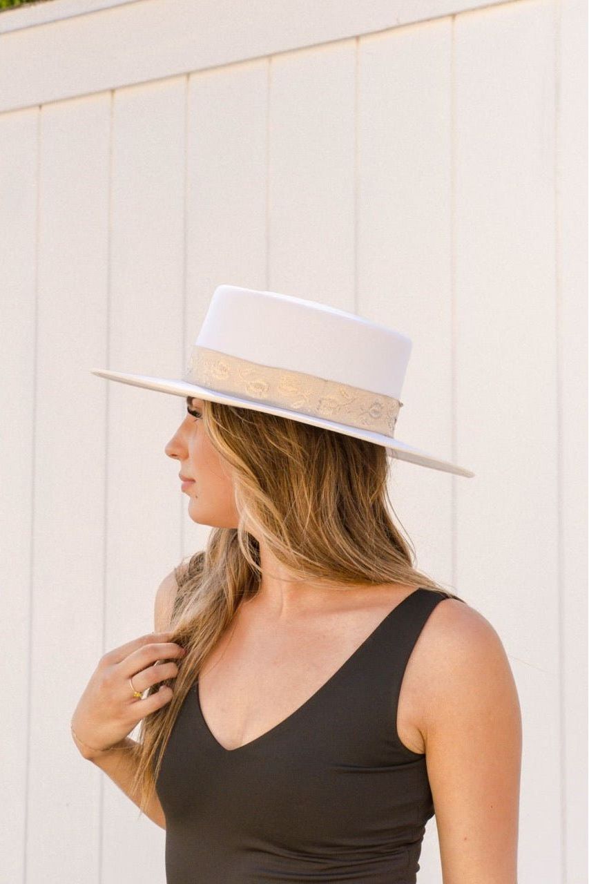 Aura Felt Gambler Hat | Swank Boutique