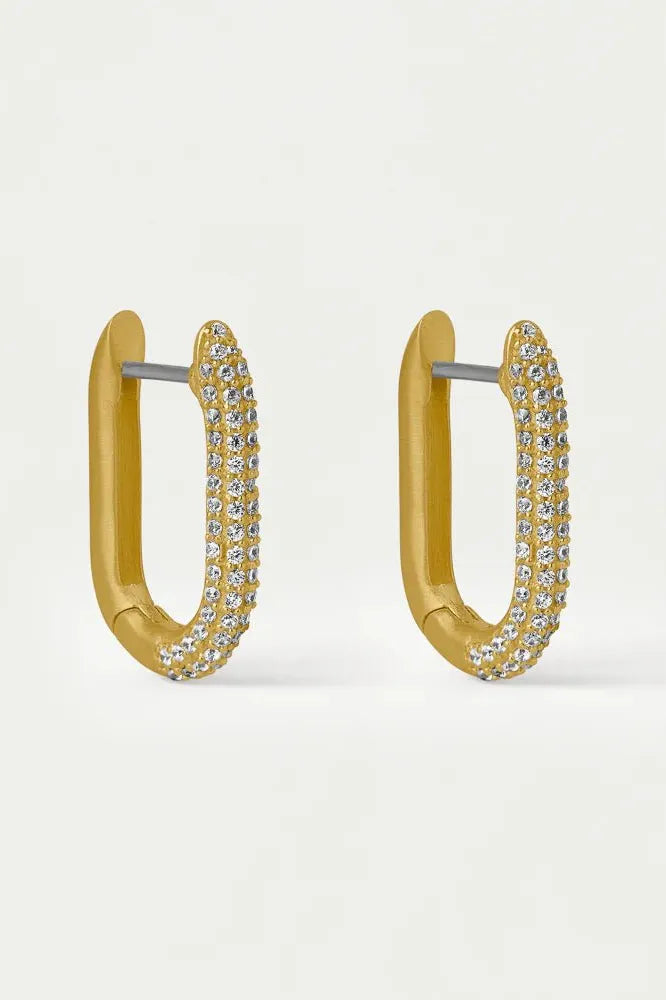 Juliette Pave Huggie Hoop | Swank Boutique