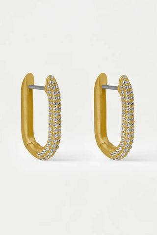 Juliette Pave Huggie Hoop | Swank Boutique