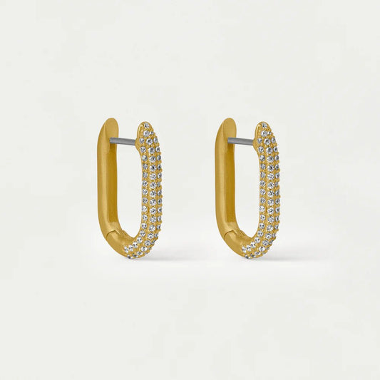 Juliette Pave Huggie Hoop | Swank Boutique