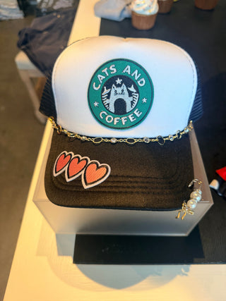 Cats & Coffee Trucker Hat