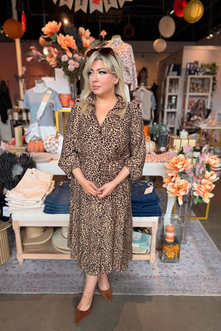 Olly Leopard Print Dress