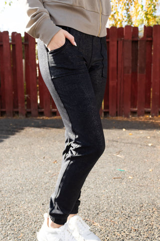 Foil Joggers | Swank Boutique
