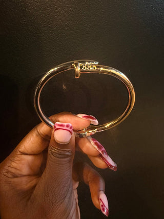 Gold Nail Bracelet | Swank Boutique