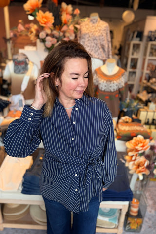 Brooklyn Tie Waist Blouse