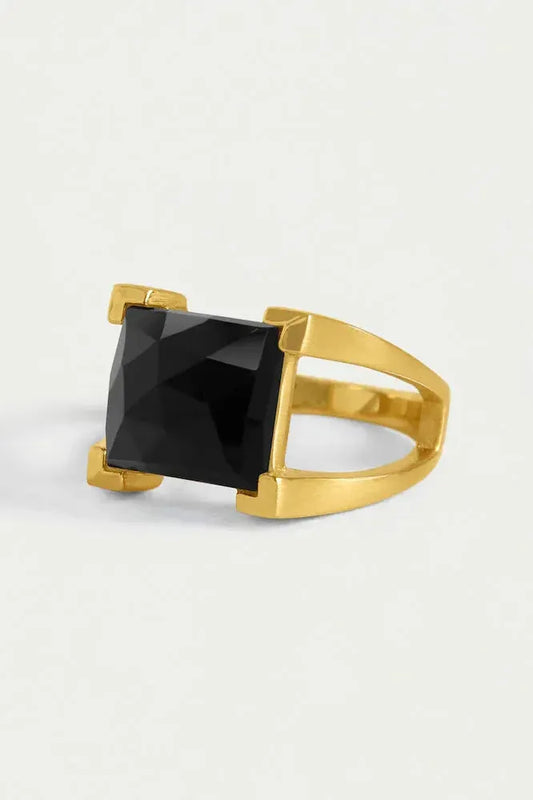 Mini Plaza Ring - Labradorite/Gold (Copy) | Swank Boutique