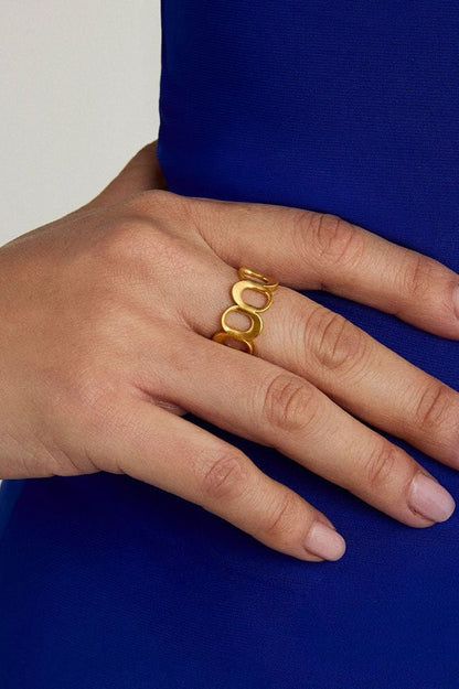 Crosby Link Ring - Gold | Swank Boutique