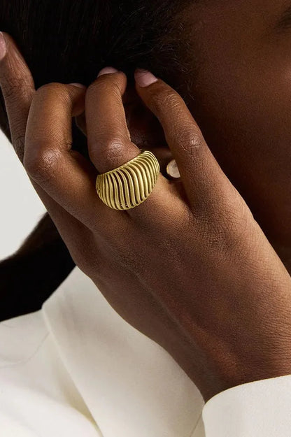 Trancoso Statement Ring - Gold | Swank Boutique