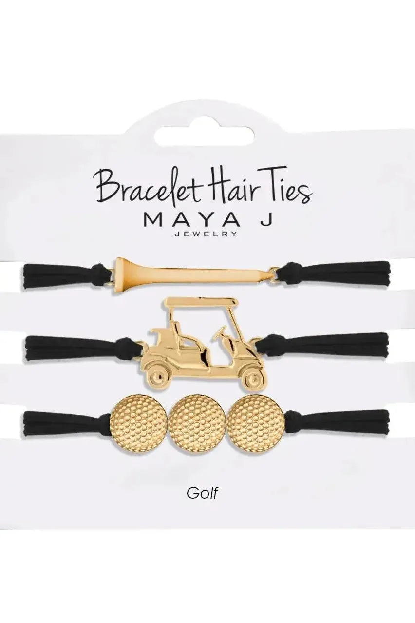 Black and Gold Bracelet/Hair Tie | Swank Boutique