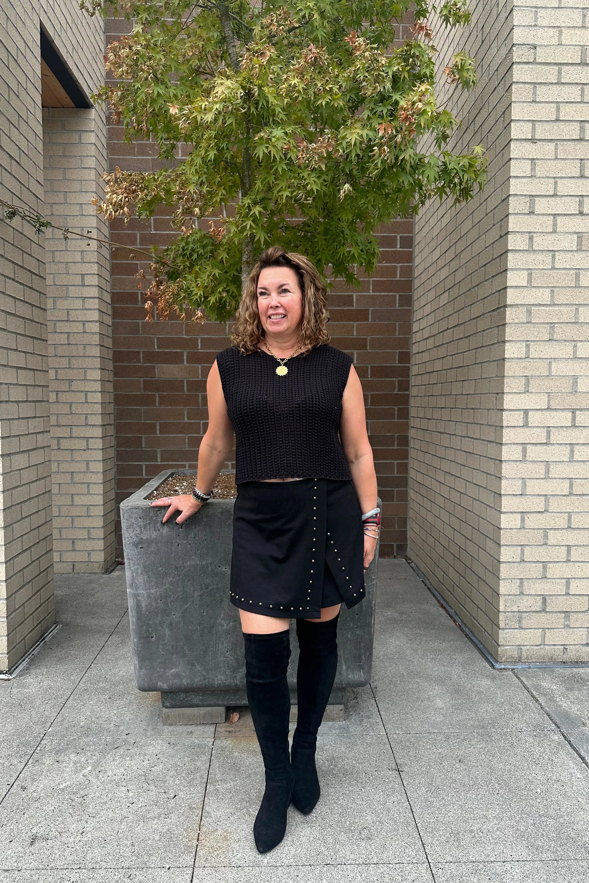 Crochet Knit Tank | Swank Boutique