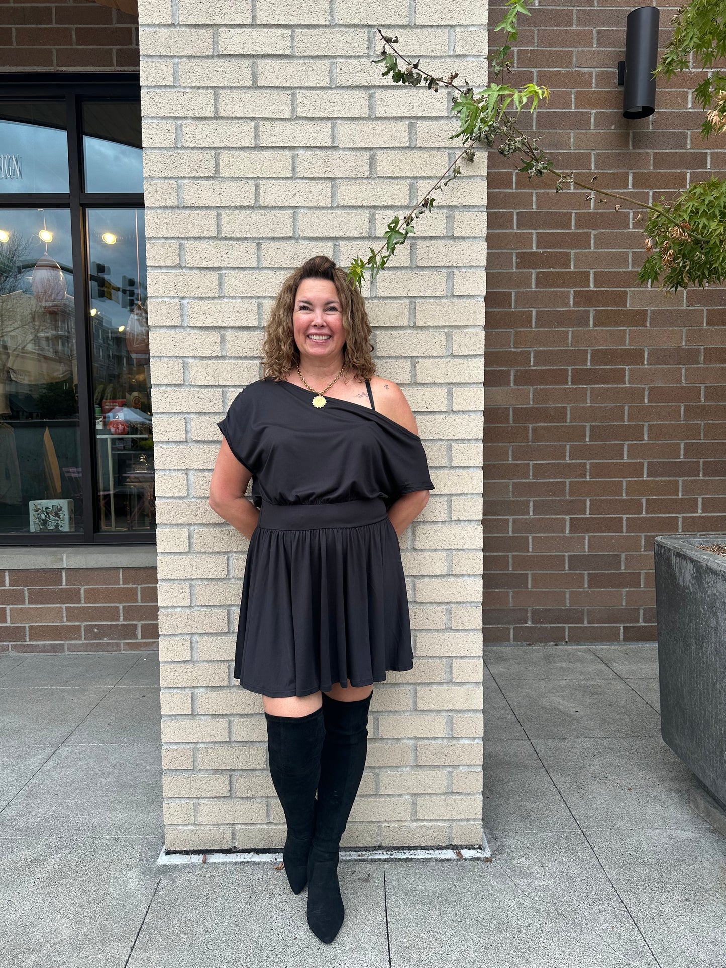 Off The Shoulder Mini Dress | Swank Boutique