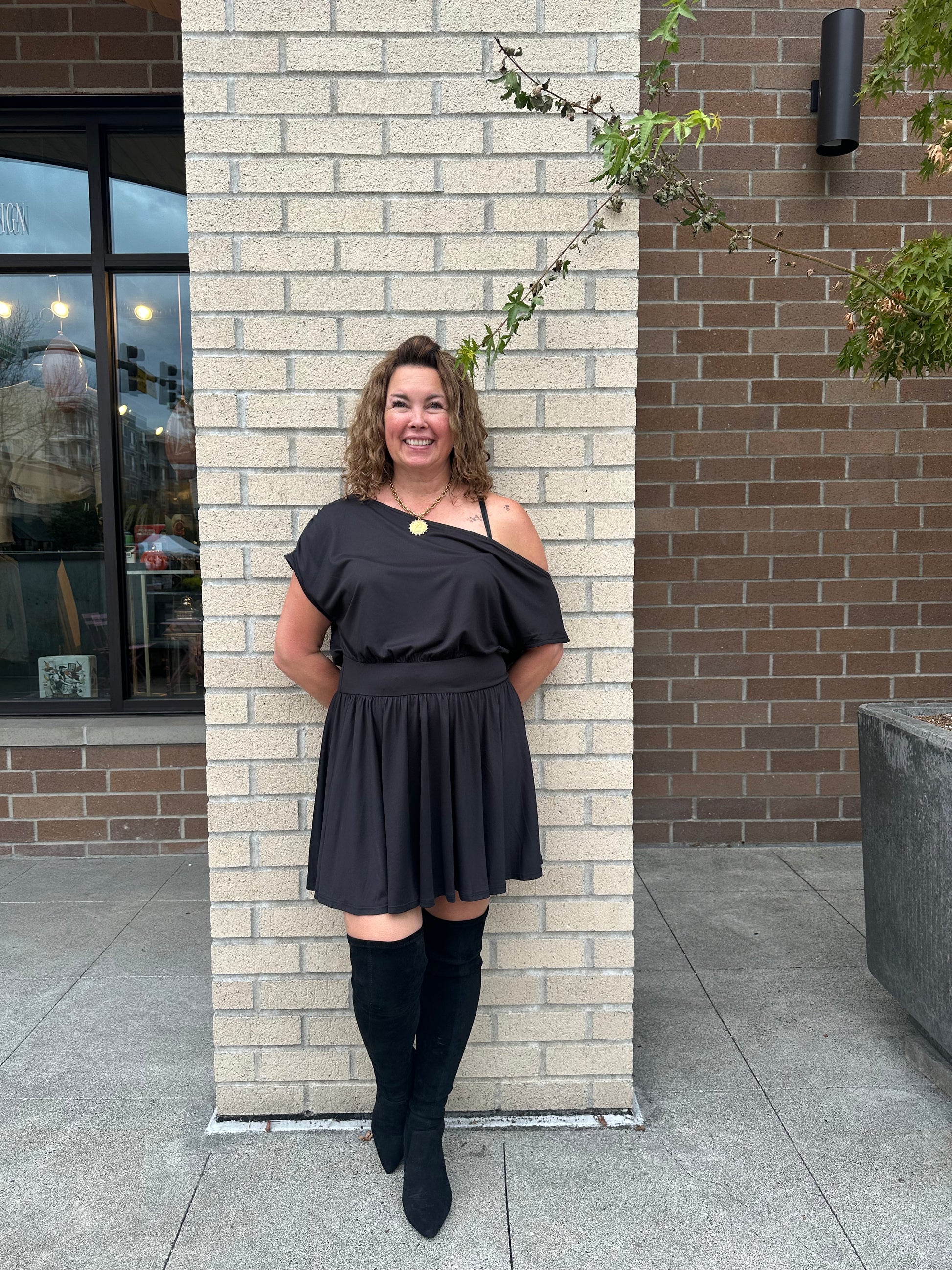 Off The Shoulder Mini Dress | Swank Boutique